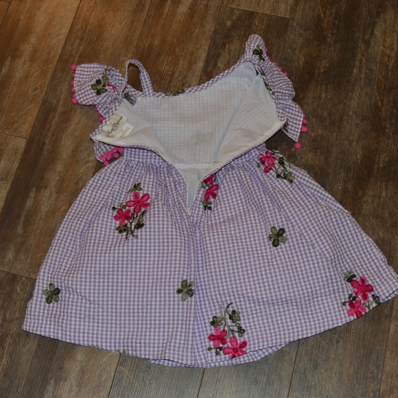 Rare Editions - Purple and White Checker Dress - Picture 7 of 7